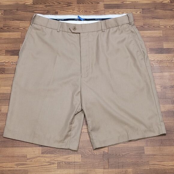 Bocaccio Super 120's  Golf Khaki Shorts size 36 - Picture 1 of 13